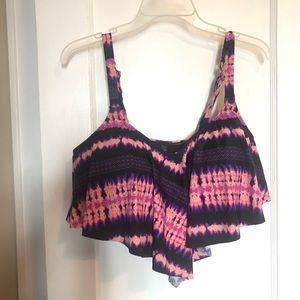 Torrid Purple Printed Bathing Suit Top (2)
